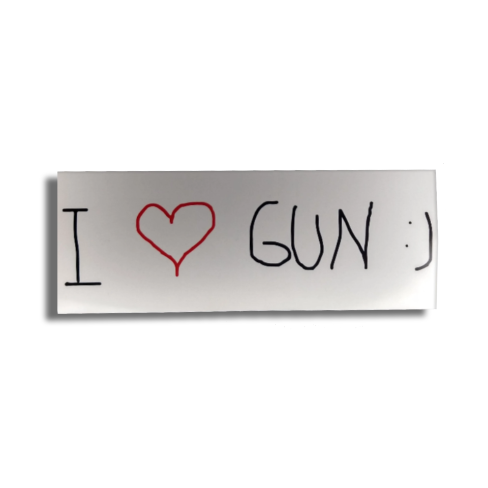 I Heart Gun Stickers